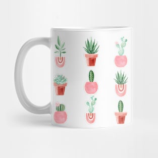 Houseplants in pink pots Mug